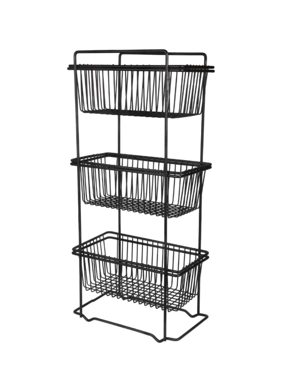 جا پیازی 3 طبقه مستطیل مشکی